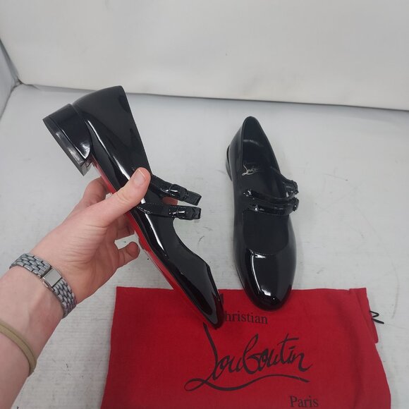 Christian Louboutin Shoes - Christian Louboutin Black Sweet Jane Ballerina Flat Shoe